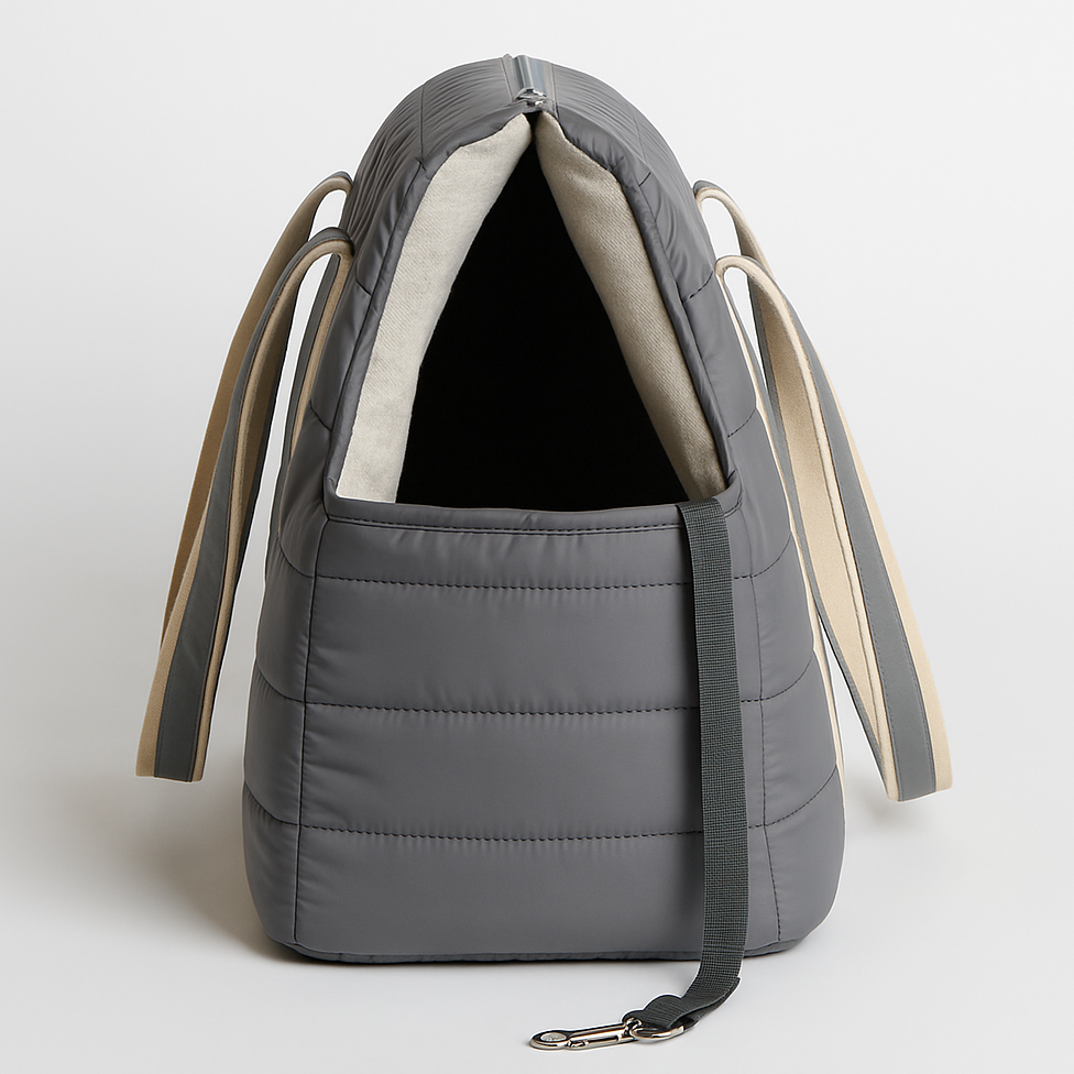 Nooee Pet Finn Carrier – Lightweight Quilted Dog Carrier with Easy-Care Cushion