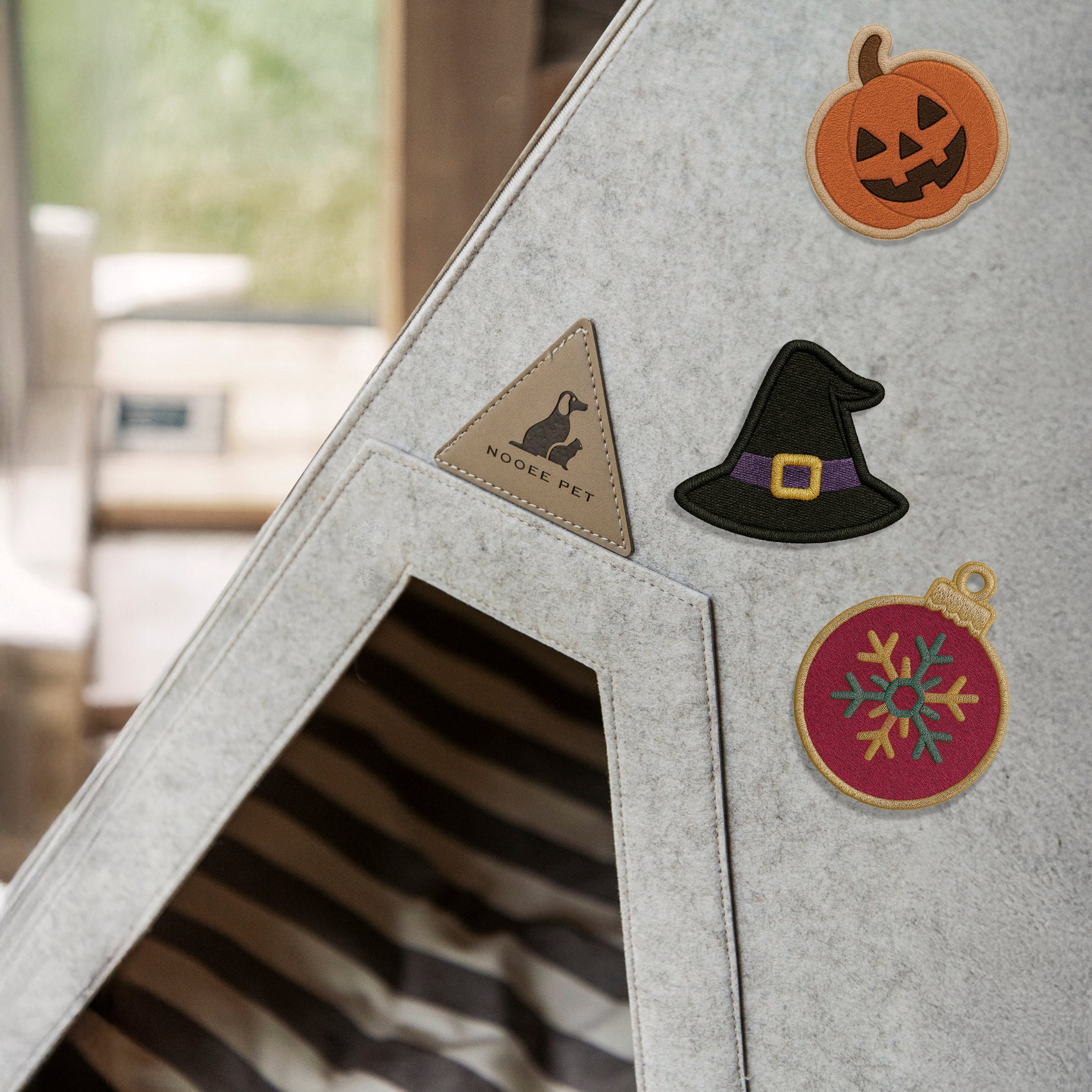 Nooee Pet Holiday Patch Set – Halloween & Winter Festive Decorative Patches