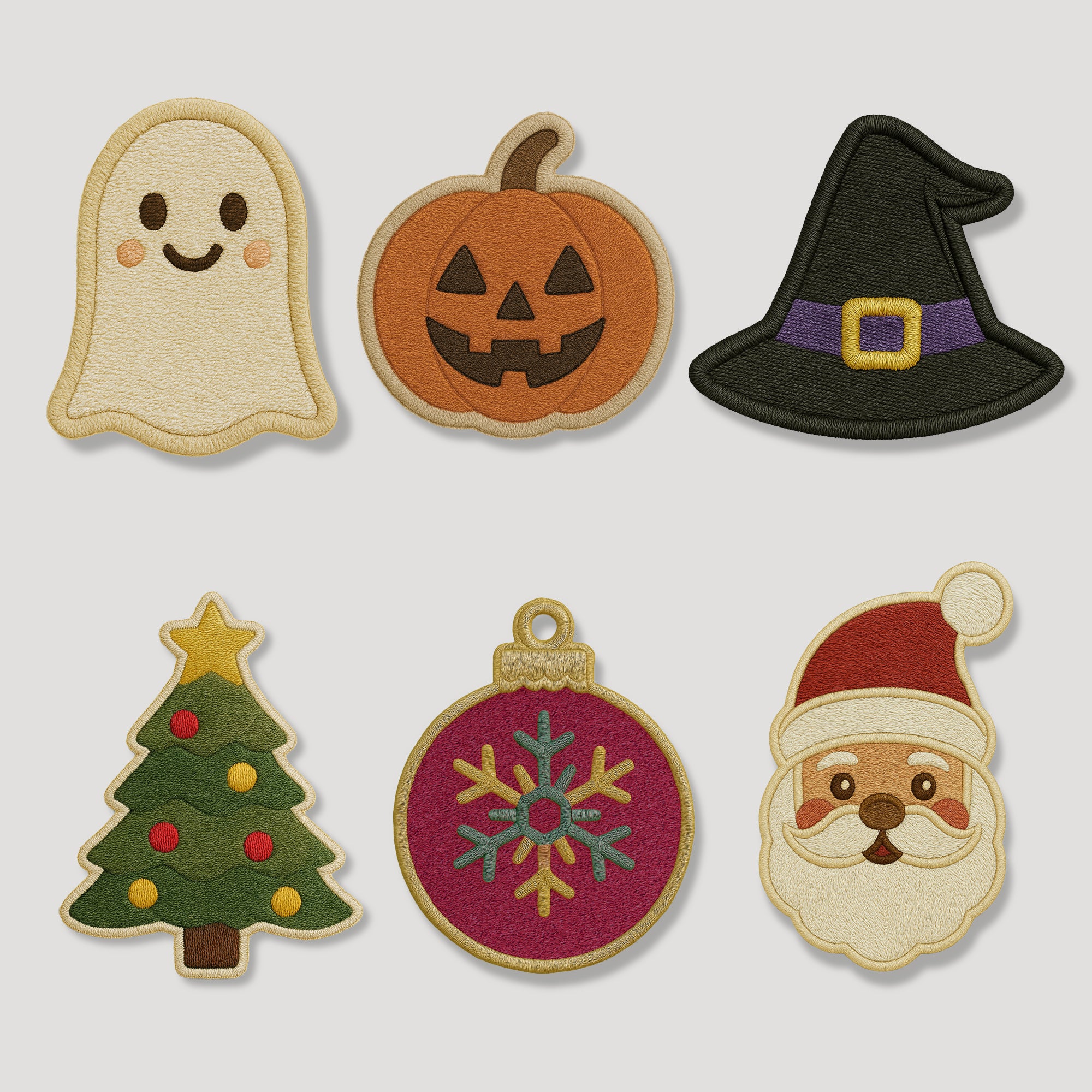 Nooee Pet Holiday Patch Set – Halloween & Winter Festive Decorative Patches