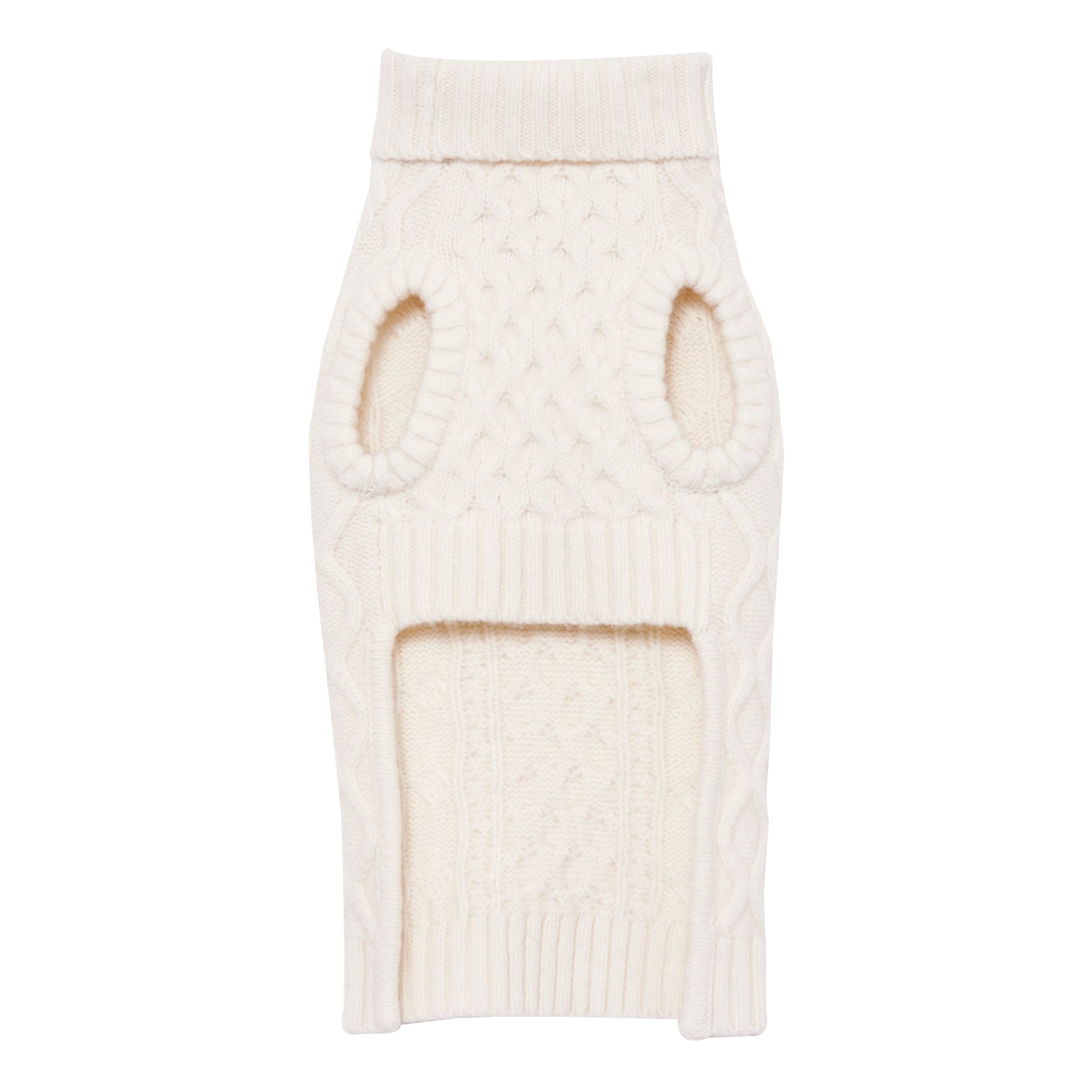 Nooee Pet X DemyLee Wool Off White Cable Sweater