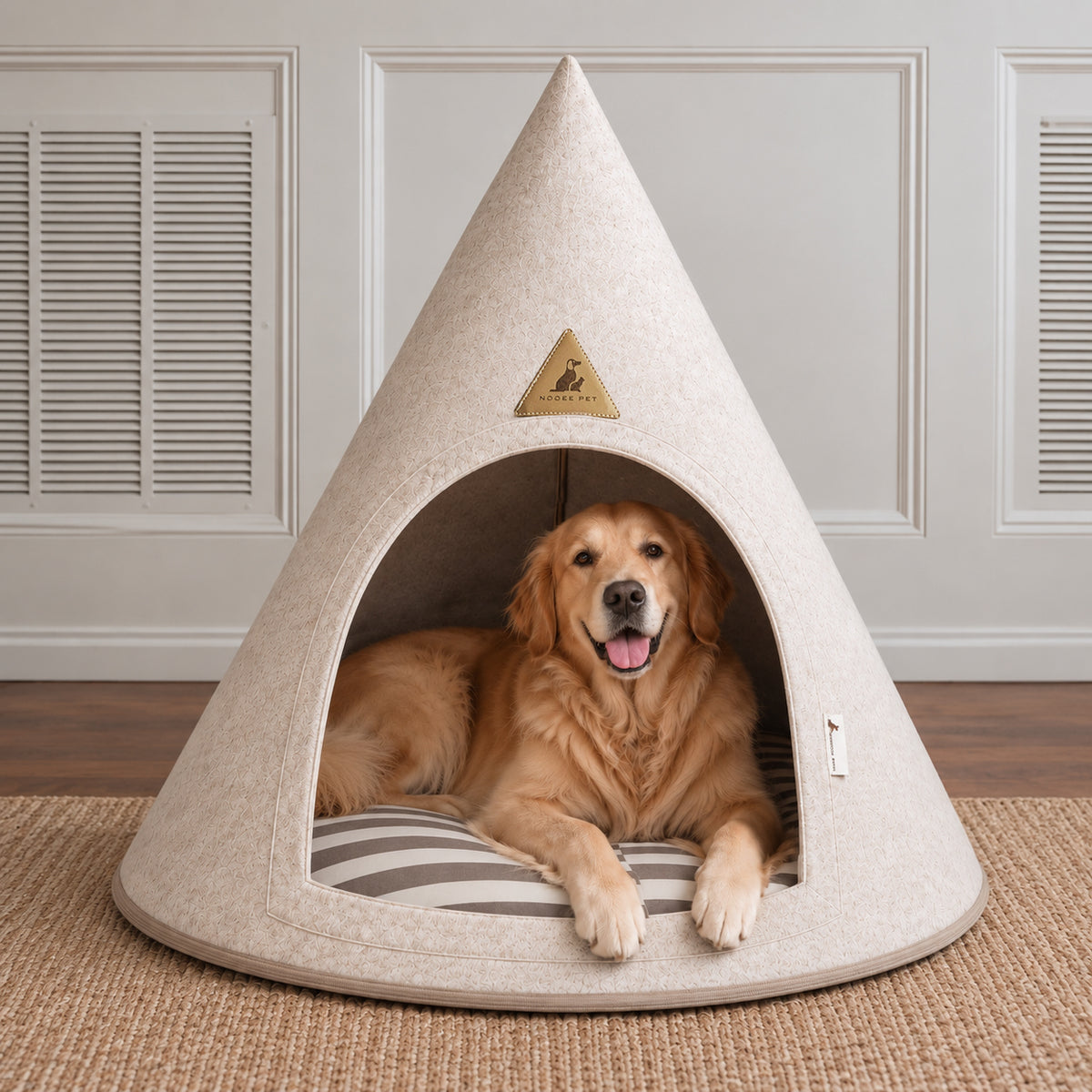 Nooee Pet Cave Cooper (3XL) – Cream