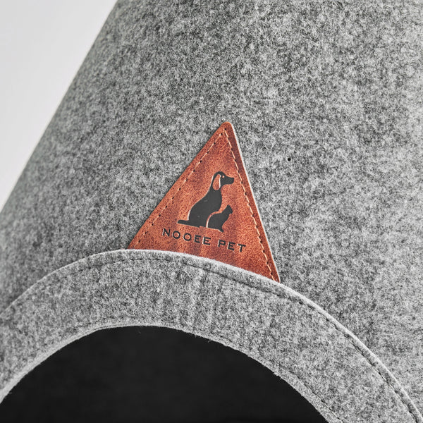 Nooee Pet Cave Bella (XS) – Gray | Cozy Small Puppy & Cat Bed