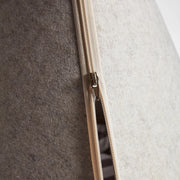 Toby Cream Pet Cave zipper detail showing felt construction and zip closure