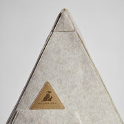 Rear view of the Nooee Pet Teepee Bailey showing vertical zipper