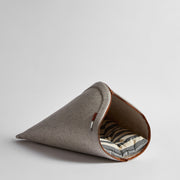 Nooee Pet Nabi Nest in cream with striped cushion for small pets