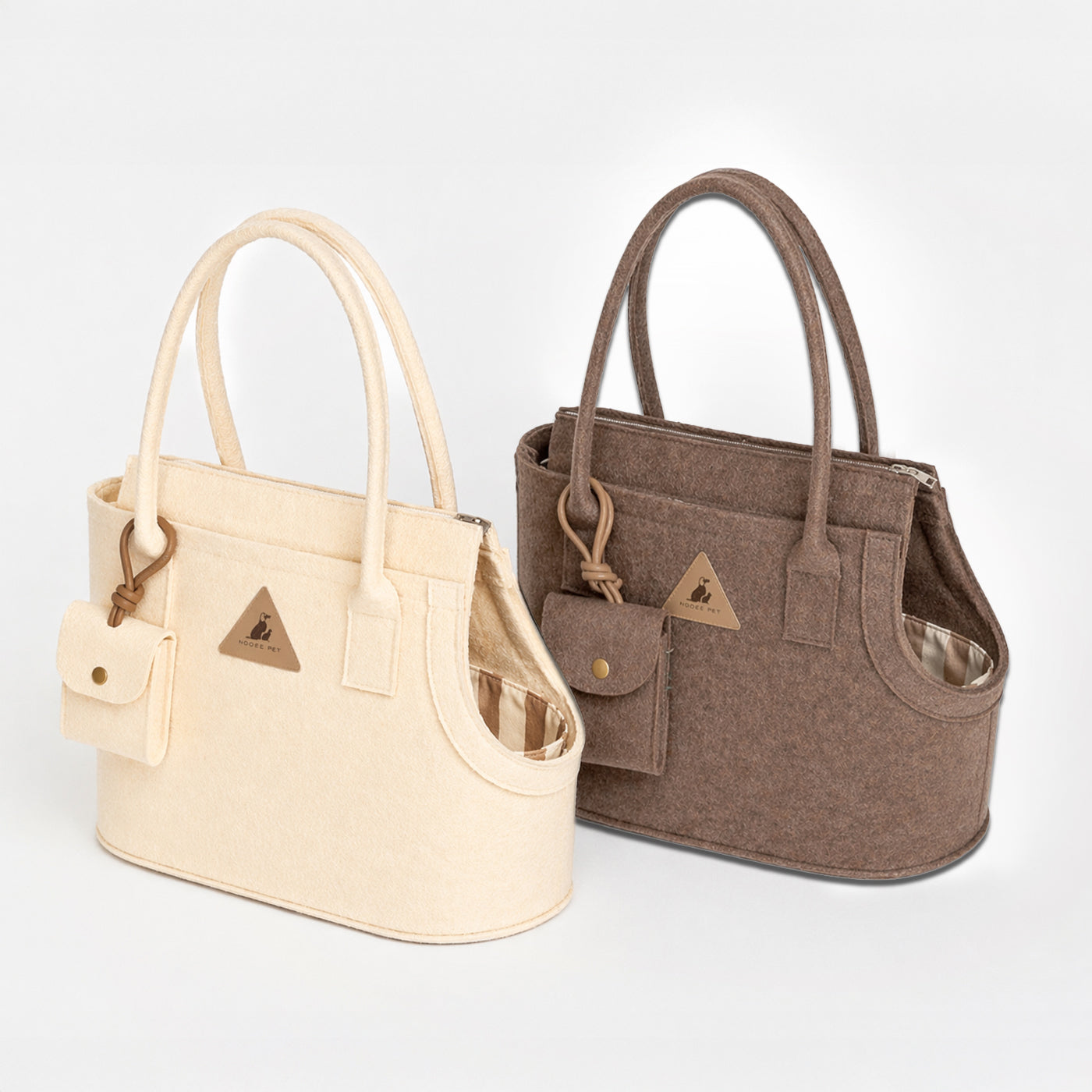 Nooee Pet Ash Felt Dog Carrier