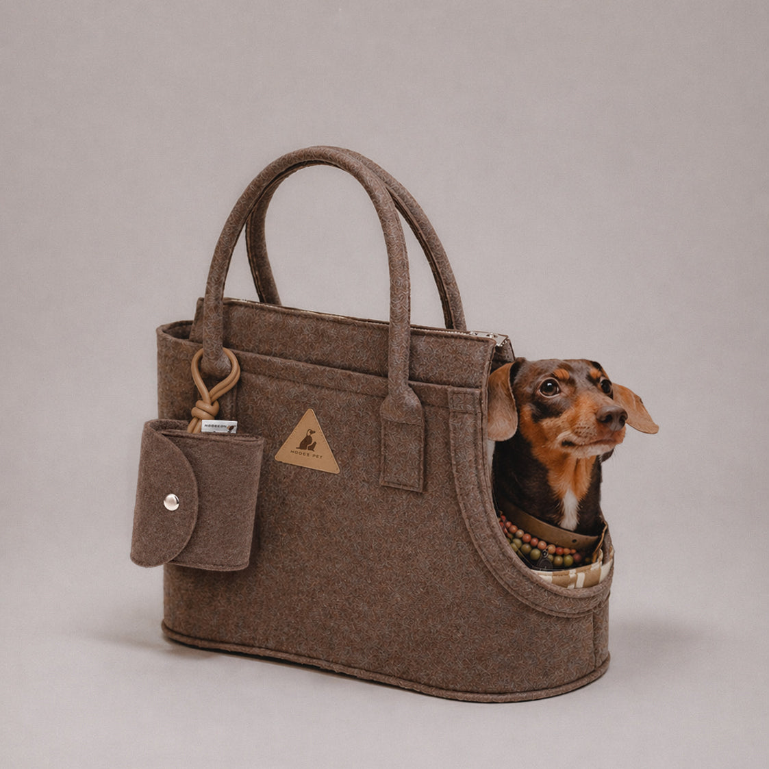Nooee Pet Ash Felt Dog Carrier