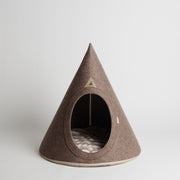 Nooee Pet Brown Felt Pet Cave