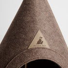 Nooee Pet Brown Felt Pet Cave