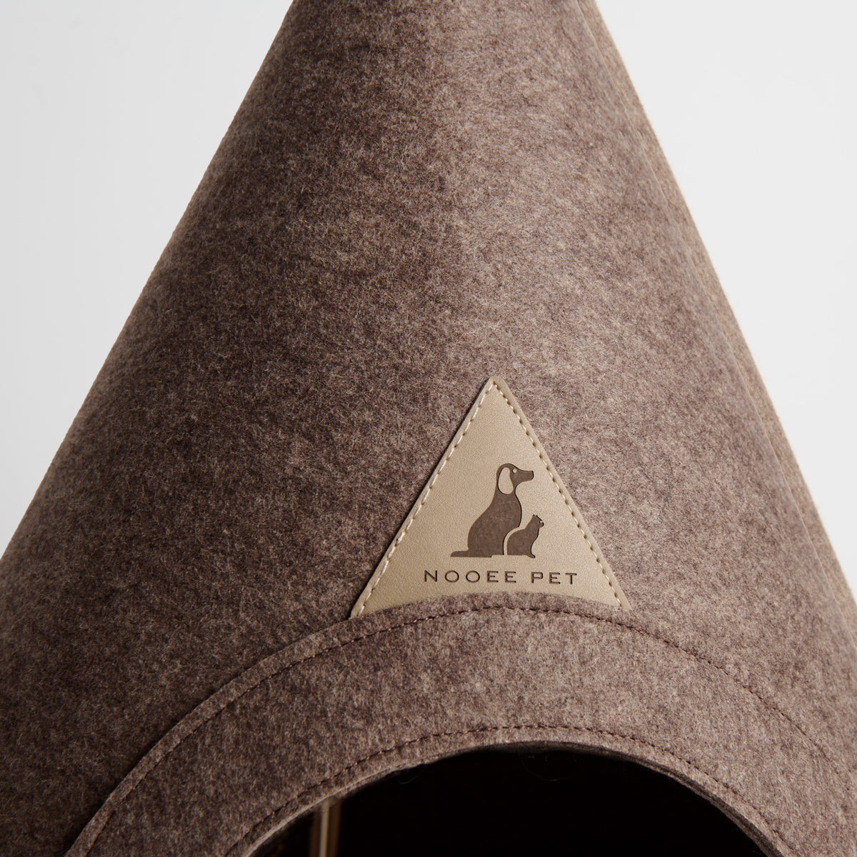 Nooee Pet Brown Felt Pet Cave