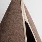 Nooee Pet Brown Felt Pet Cave