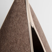 Nooee Pet Brown Felt Pet Cave
