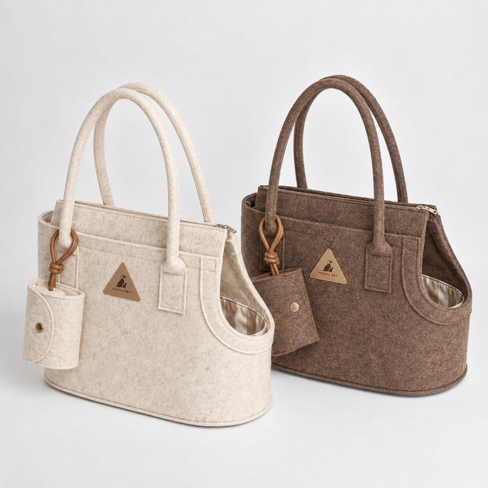 Nooee Pet Ash Carrier – Felt Pet Travel Carrier
