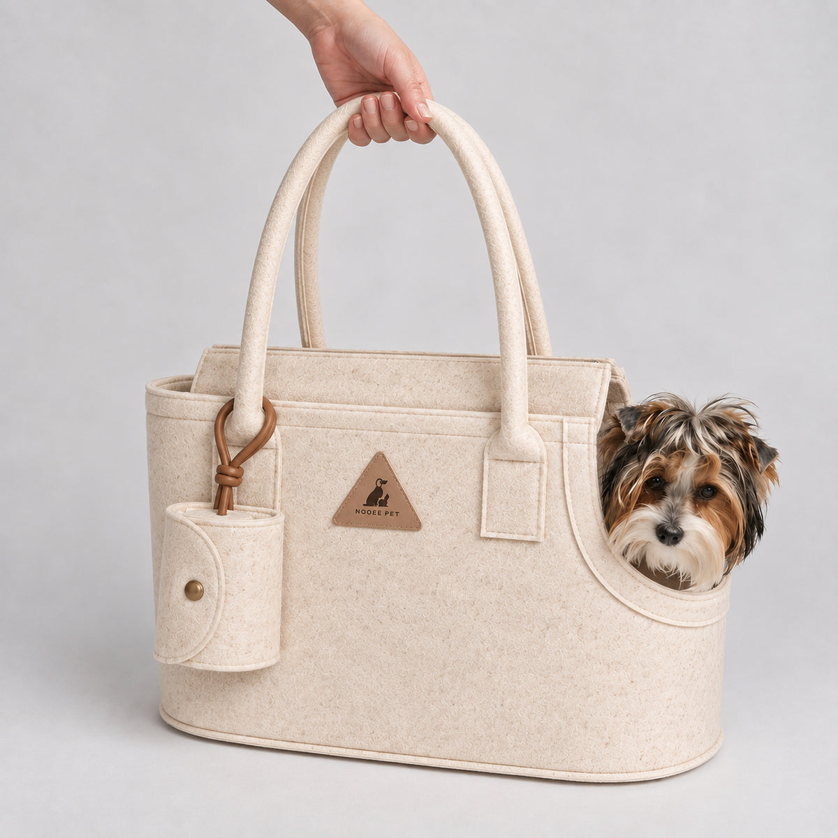 Nooee Pet Ash Carrier – Felt Pet Travel Carrier