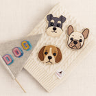 Nooee Pet Dog & Cat Face Patch – Embroidered Self-Adhesive Patch