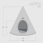Nooee Pet Brown Felt Pet Cave