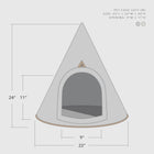 Nooee Pet Brown Felt Pet Cave