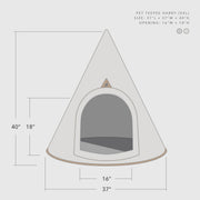 Nooee Pet Cave Harry (XXL) – Cream/Brown